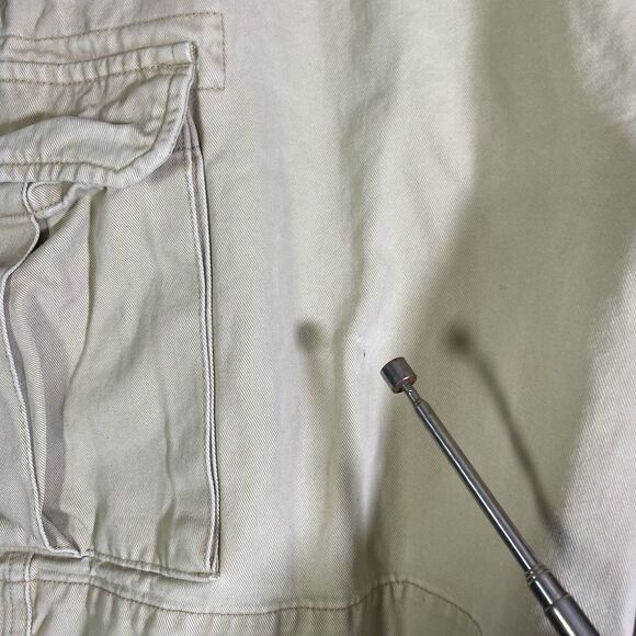 American Eagle Cargo Shorts Mens 33 Utility Classic Tan Streetwear Baggy Y2K - Picture 2 of 14